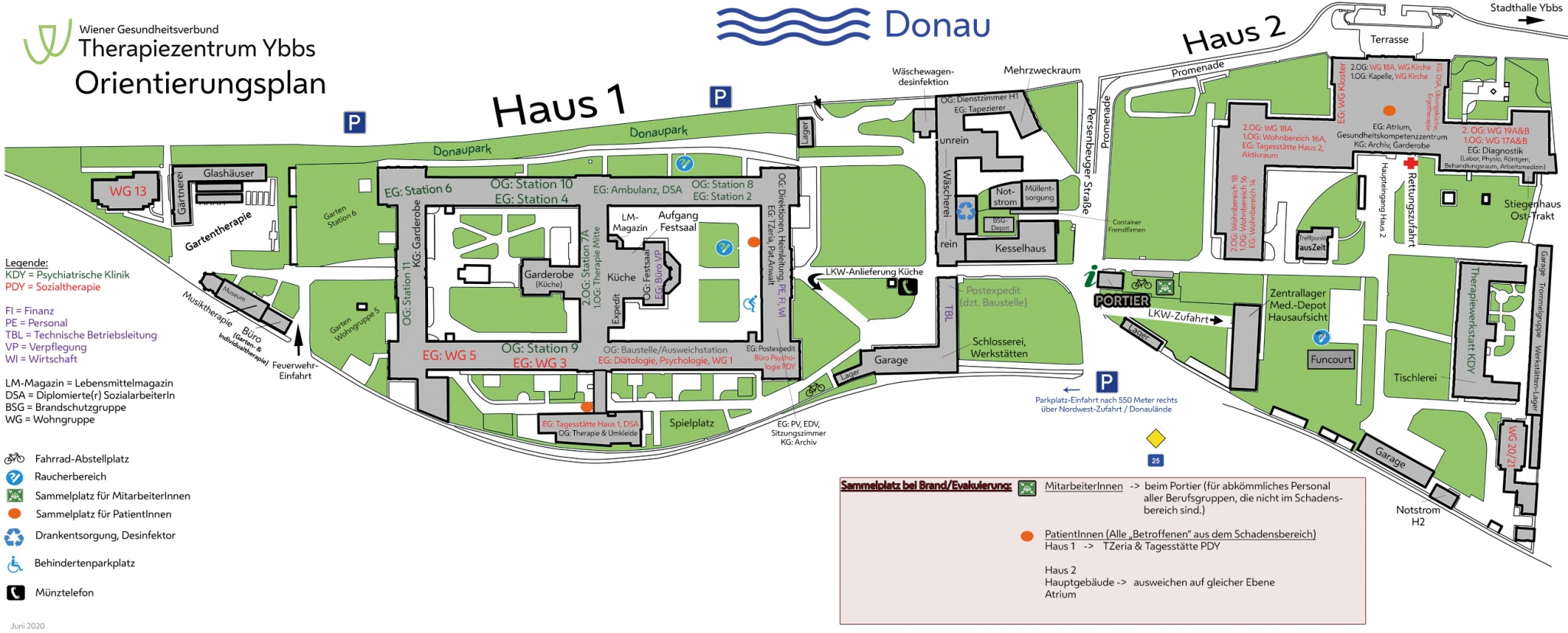 Lageplan - Wiener Gesundheitsverbund - Klinik Ybbs An Der Donau