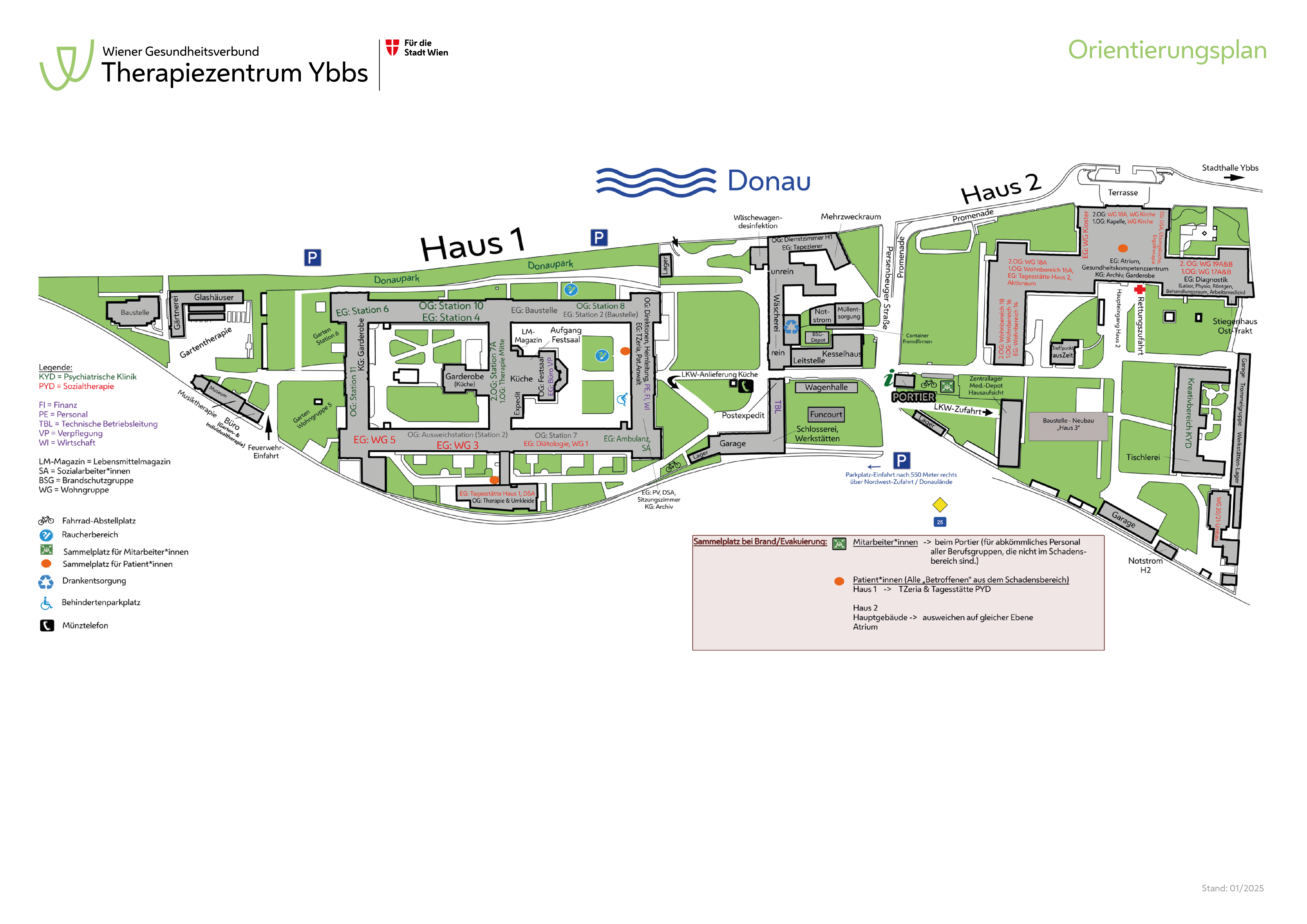 Therapiezentrum Ybbs - Orientierungsplan
