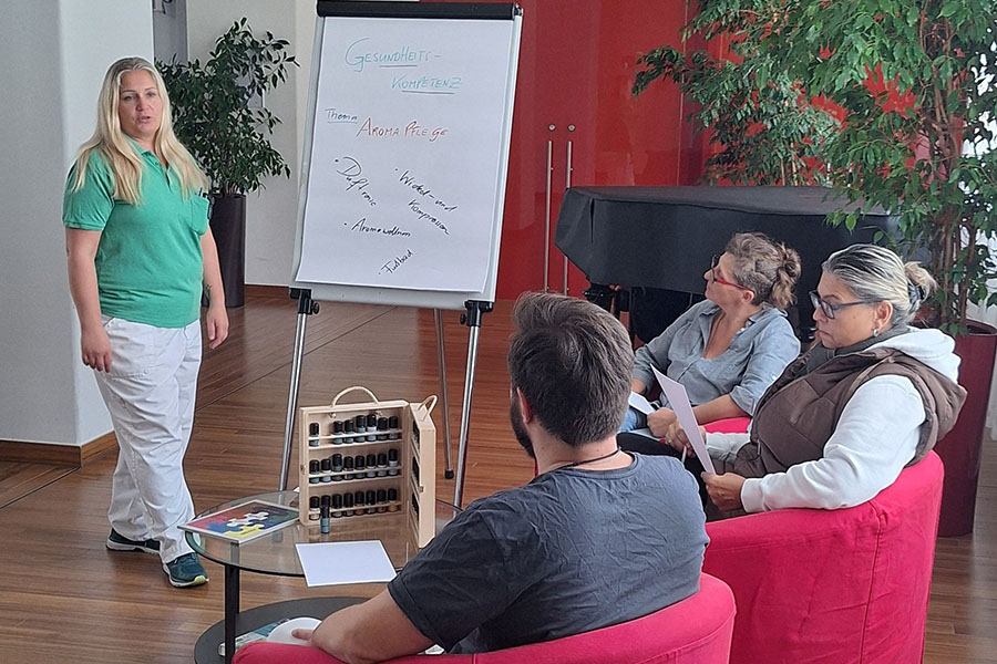 Foto: Wiener Gesundheitsverbund Aromatherapie im Multiprofessionellen Therapie- und Kompetenzzentrum des Therapiezentrum Ybbs