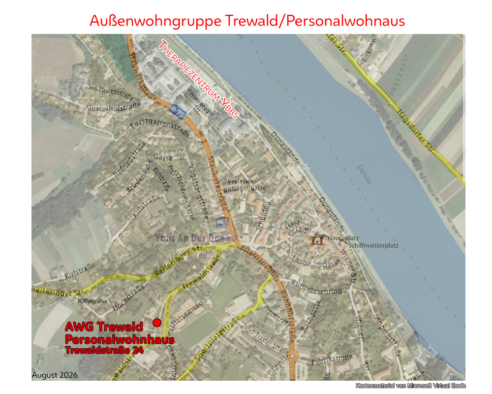 Lageplan Personalwohnhaus AWG Trewald